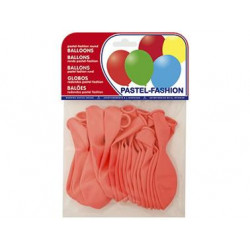 GLOBO 100% LATEX BIODEGRADABLE PASTEL ROSA BOLSA DE 20 UNIDADES