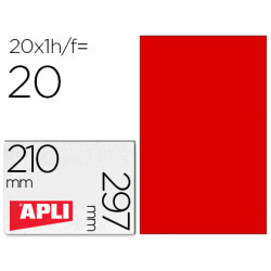 ETIQUETA ADHESIVA APLI 02880 TAMAÑO 210X297 MM PARA FOTOCOPIADORA LASER INK-JET CAJA CON 20 HOJAS DI