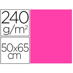 CARTULINA LIDERPAPEL 50X65 CM 240G/M2 FUCSIA PAQUETE DE 25 HOJAS