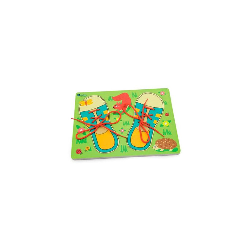 JUEGO ANDREUTOYS ENHEBRAR HILAR Y COSER 30X22,5X1,3CM