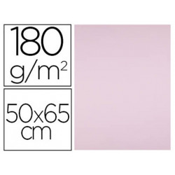 CARTULINA LIDERPAPEL 50X65 CM 180G/M2 ROSA PAQUETE DE 25 HOJAS