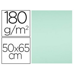 CARTULINA LIDERPAPEL 50X65 CM 180G/M2 VERDE PAQUETE DE 25 HOJAS