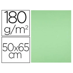 CARTULINA LIDERPAPEL 50X65 CM 180G/M2 VERDE HIERBA PAQUETE DE 25 HOJAS