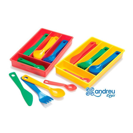 JUEGO DANTORY CUBERTERIA 4 SERVICIOS 17 PIEZAS 11,5X18,5X2,5 CM