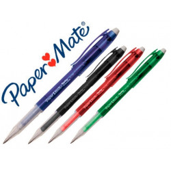 BOLIGRAFO PAPER MATE ERASABLE GEL COLORES SURTIDOS CON GOMA DE BORRAR