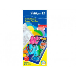 ACUARELA PELIKAN K12 ESTUCHE PLASTICO 12 COLORES