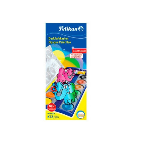 ACUARELA PELIKAN K12 ESTUCHE PLASTICO 12 COLORES