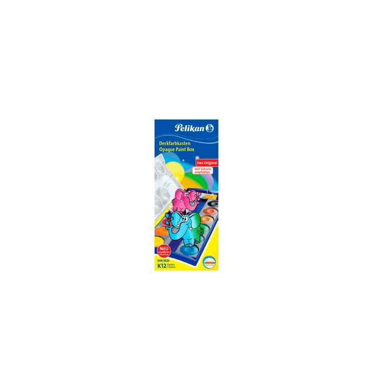 ACUARELA PELIKAN K12 ESTUCHE PLASTICO 12 COLORES