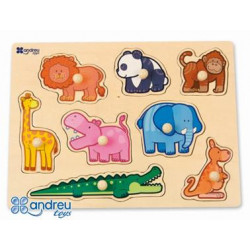 PUZZLE ANDREUTOYS MADERA SELVA 8 PIEZAS