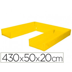 CIRCUITO MODULAR DE GATEO SUMO DIDACTIC 430X50X20 CM AMARILLO