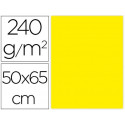 CARTULINA LIDERPAPEL 50X65 CM 240G/M2 AMARILLO LIMON PAQUETE DE 25 HOJAS