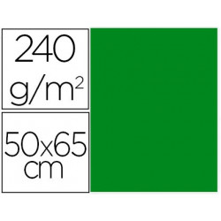 CARTULINA LIDERPAPEL 50X65 CM 240G/M2 VERDE PISTACHO PAQUETE DE 25 HOJAS