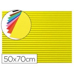 GOMA EVA ONDULADA LIDERPAPEL 50X70CM 2,2MM DE ESPESOR AMARILLO