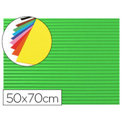 GOMA EVA ONDULADA LIDERPAPEL 50X70CM 2,2MM DE ESPESOR VERDE