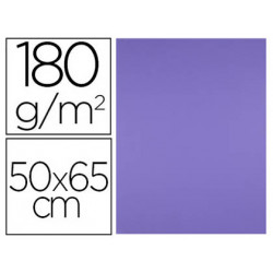 CARTULINA LIDERPAPEL 50X65 CM 180 GR PURPURA PAQUETE DE 25 HOJAS