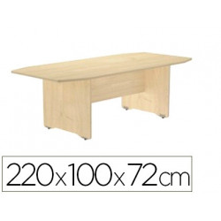 MESA DE REUNION ROCADA MEETING 3003AA01 ESTRUCTURA MADERA HAYA TABLERO MADERA HAYA 220X100X72 CM