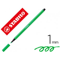 ROTULADOR STABILO ACUARELABLE PEN 68 VERDE NEON PUNTA GRUESA 1MM