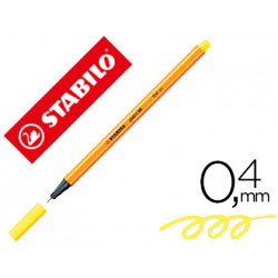 ROTULADOR STABILO PUNTA DE FIBRA POINT 88 AMARILLO LIMON PUNTA FINA 0,4MM