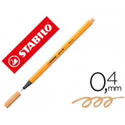 ROTULADOR STABILO PUNTA DE FIBRA POINT 88 OCRE PUNTA FINA 0,4MM