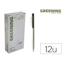 BOLIGRAFO GREENING NEGRO RETRACTIL