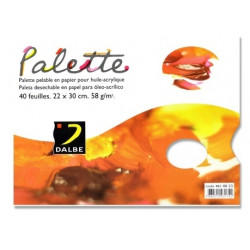 PALETA PAPEL DALBE DESECHABLE DIN A4 40 HOJAS 60 GR