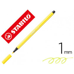 ROTULADOR STABILO ACUARELABLE PEN 68 AMARILLO LIMON PUNTA GRUESA 1MM