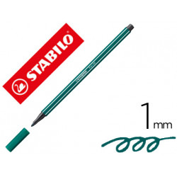 ROTULADOR STABILO ACUARELABLE PEN 68 AZUL VERDOSO PUNTA GRUESA 1MM