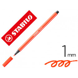 ROTULADOR STABILO ACUARELABLE PEN 68 BERMELLON PUNTA GRUESA 1MM