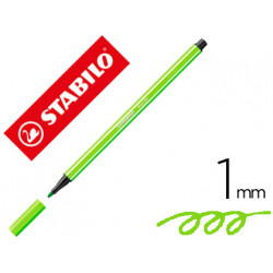 ROTULADOR STABILO ACUARELABLE PEN 68 VERDE PRADO PUNTA GRUESA 1MM