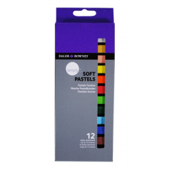 LAPICES PASTEL OLEO DALER ROWNEY SIMPLY SUAVE CAJA DE 12 COLORES SURTIDOS