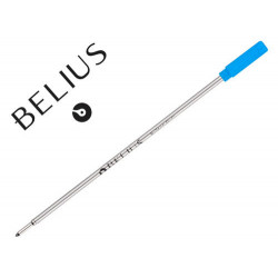 RECAMBIO BOLIGRAFO BELIUS CON ROSCA AZUL CAJA 3 UNIDADES