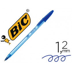 BOLIGRAFO BIC CRISTAL SOFT AZUL PUNTA DE 1,2 MM