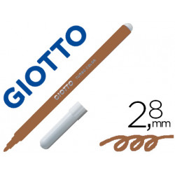 ROTULADOR GIOTTO TURBO COLOR LAVABLE CON PUNTA BLOQUEADA UNICOLOR MARRON