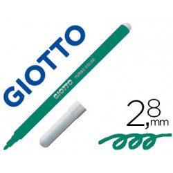 ROTULADOR GIOTTO TURBO COLOR LAVABLE CON PUNTA BLOQUEADA UNICOLOR VERDE OSCURO