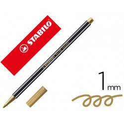 ROTULADOR STABILO ACUARELABLE PEN 68 METALICO ORO PUNTA GRUESA 1MM