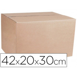 CAJA PARA EMBALAR Q-CONNECT AMERICANA ULTRARRESISTENTE CARTON RECICLADO CANAL DOBLE 7MM COLOR KRAFT 