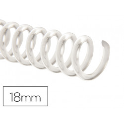 ESPIRAL PLASTICO Q-CONNECT TRANSPARENTE 32 5:1 18MM 2MM CAJA DE 100 UNIDADES