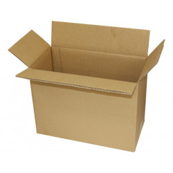 CAJA PARA EMBALAR Q-CONNECT AMERICANA ULTRARRESISTENTE CARTON RECICLADO CANAL DOBLE 7MM COLOR KRAFT 