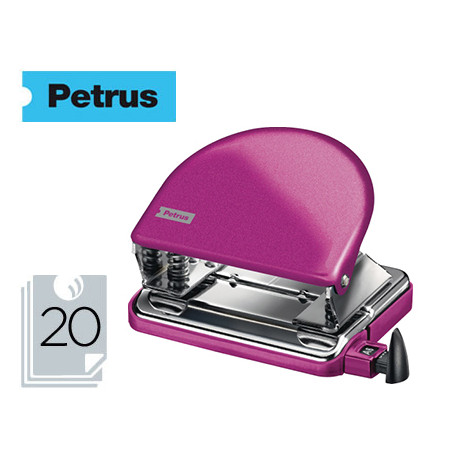 TALADRADOR PETRUS 52 WOW FUCSIA METALIZADO CAPACIDAD 20 HOJAS EN BLISTER