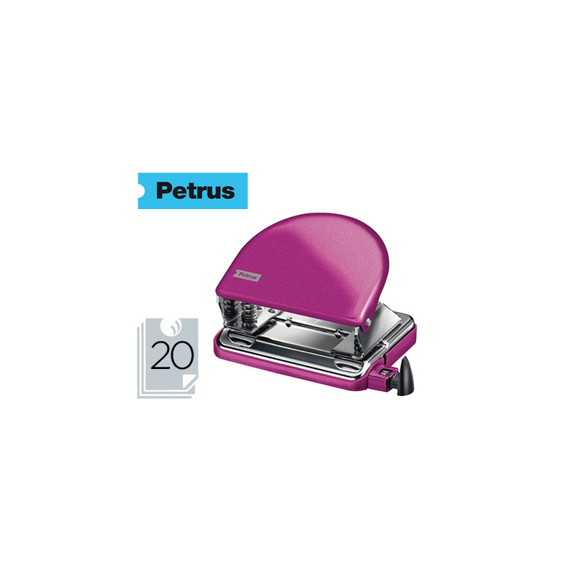 TALADRADOR PETRUS 52 WOW FUCSIA METALIZADO CAPACIDAD 20 HOJAS EN BLISTER