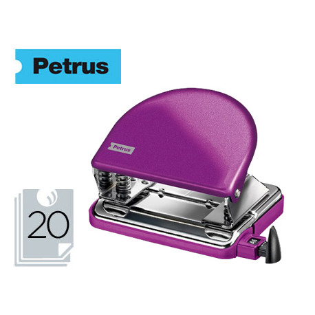 TALADRADOR PETRUS 52 WOW VIOLETA METALIZADO CAPACIDAD 20 HOJAS EN BLISTER