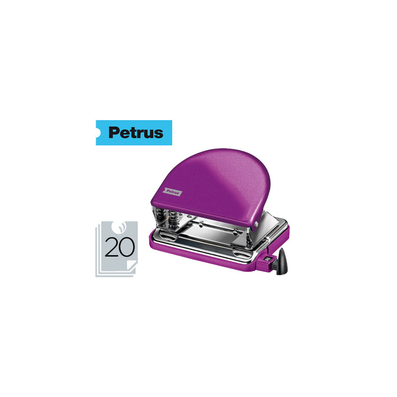 TALADRADOR PETRUS 52 WOW VIOLETA METALIZADO CAPACIDAD 20 HOJAS EN BLISTER