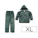 CONJUNTO DE LLUVIA DELTAPLUS 400 POLIESTER/PVC VERDE TALLA XL