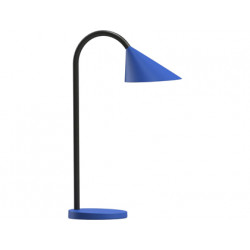 LAMPARA DE ESCRITORIO UNILUX SOL LED 4W BRAZO FLEXIBLE ABS Y METAL AZUL BASE 14 CM DIAMETRO