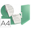 CARPETA ESSELTE 2 ANILLAS 25 MM DIN A4 COLOUR ICE POLIPROPILENO COLOR VERDE