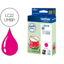 INK-JET BROTHER LC22UMBP XL DCP-J785DW / DCP-J785DWXL / MFC-J985DW / MFC-J985DW MAGENTA 1.200 PAG