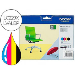 INK-JET BROTHER LC229XLVALBP MFC-J5320DW / J5620DW / J5625DW / J5720DW PACK 4 COLORES NEGRO AMARILLO