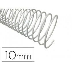 ESPIRAL METALICO Q-CONNECT BLANCO 64 5:1 10 MM 1MM CAJA DE 200 UNIDADES