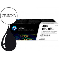 TONER HP LASERJET PRO 410X M452 M477 NEGRO PACK DE 2 UNIDADES 6500 PAGINAS