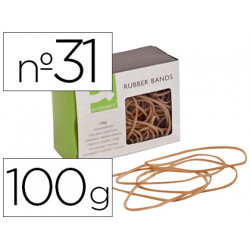 GOMILLAS ELASTICAS Q-CONNECT 100 GR 60X3 MM NUMERO 31